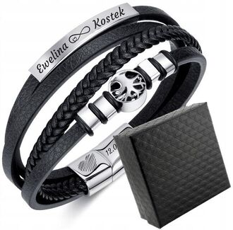 TB141 Bransoletka DRZEWKO SZCZEŚCIA z grawerem PREZENT